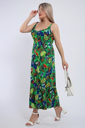 Женский сарафан Тропикана 446 / Зеленый