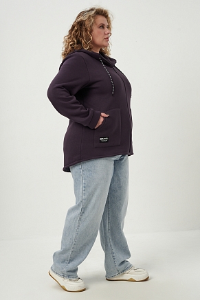 Женская толстовка 83606 / серо-фиолетовый