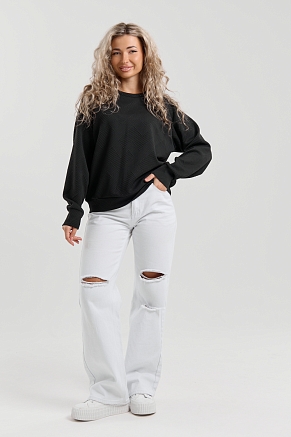 Женский свитшот 36986 / черный