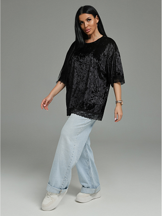 Женская футболка Андреа / Черный