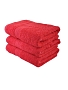 Полотенце махровое Туркмения бордюр косичка / Красный
