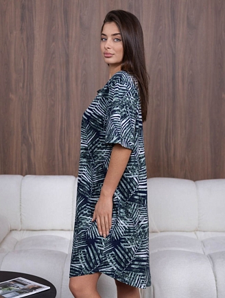 Женский халат мод.2066/3 / Зеленый