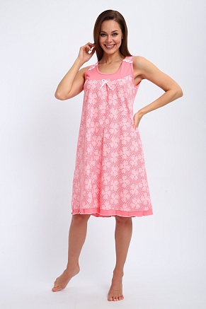 Женская сорочка Василиса / Розовый