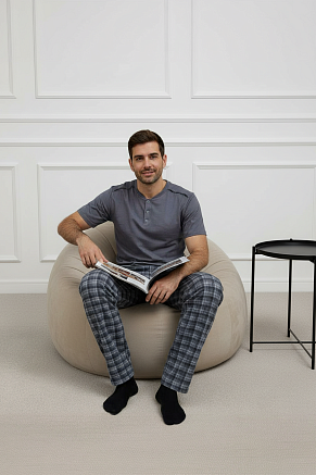 Пижама мужская Клетка С Арт. 10452