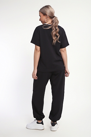 Женский костюм с брюками 85038 / черный