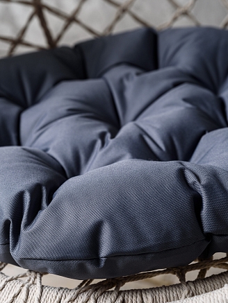 Круглая подушка для подвесных качелей (оксфорд) / Графит