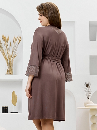 Женский халат Джара-3 Х-767 / коричневый