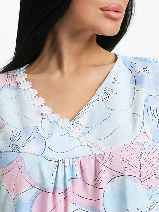 Женская сорочка Пышечка / Акварель