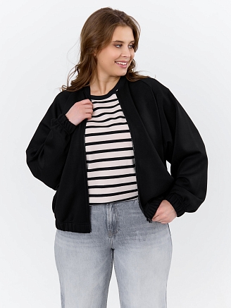 Женский бомбер Нео-1 БО-004 / чёрный