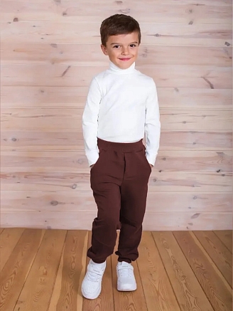 Детские брюки "Конструктор" / Молочный шоколад