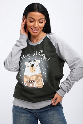 Женский лонгслив Гамми / Хаки