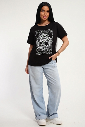 Женская футболка 85651 / черный