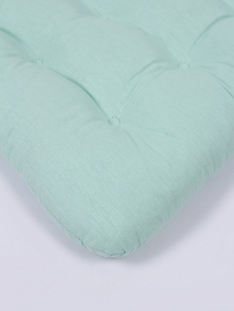 Комплект подушек на стул с завязками (бязь) 2 шт. / Мятный