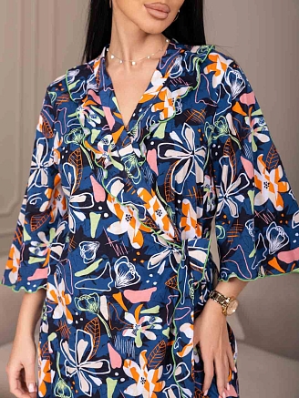 Женский халат мод.2153/2 / Синий