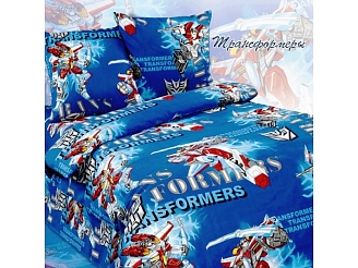 Постельное белье поплин Deluxe 4236-1 Трансформеры