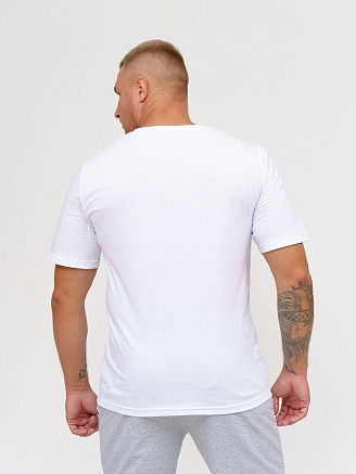 Мужская футболка мод.1361/1 / Белый