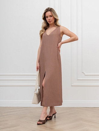 Женское платье Сибелла-1 ПЛ-416 / коричневый