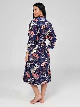 Женский халат М-153 / листья