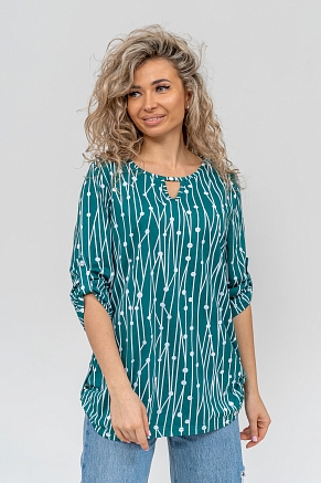 Женская туника 36741 / зеленый