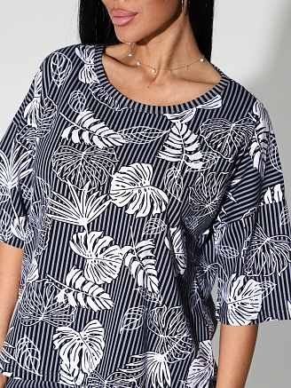 Женский костюм с брюками 1798/6 / Серый