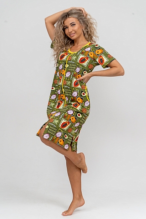 Женский халат 37007 / хаки