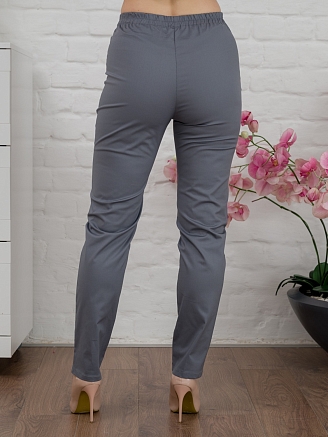 Брюки медицинские женские однотонные М-305-73 Элит-145 / Стрейч