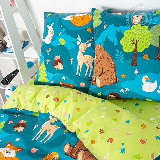 Детское постельное белье поплин арт.912 На опушке