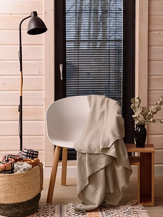 Плед флисовый арт. ПФ130 / Светло-серый