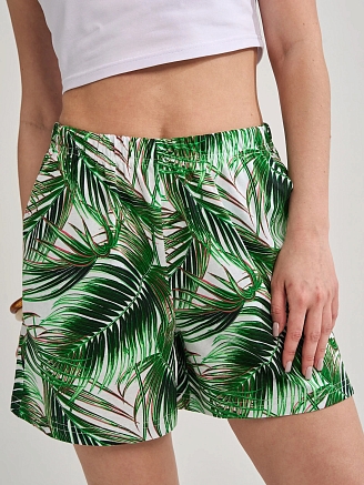 Женские шорты "Багамы" 2468-К / Темно-зеленый