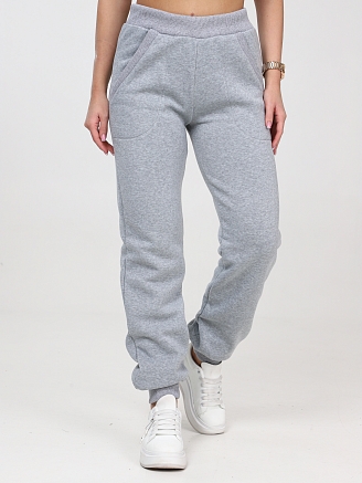 Женские брюки БФ-218 / Серый меланж