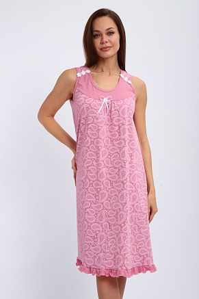 Женская сорочка Василиса / Лиловые огурцы