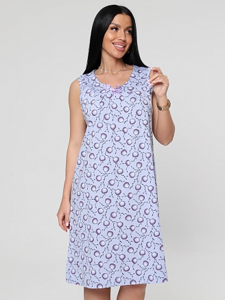 Женская ночная сорочка М-197 / верба серая