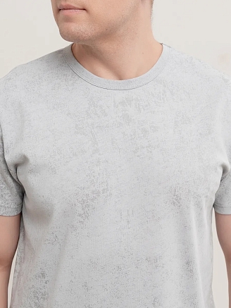 Мужская пижама "Туман" арт. мк1286чс / Черный, серый