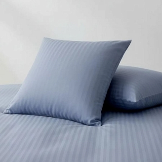 Комплект наволочек микрофибра-страйп / Голубая лаванда