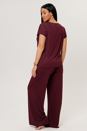 Женский костюм с брюками 2280/2 / Бордовый