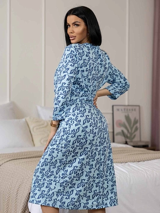 Женская ночная сорочка мод.1782/11 / Синий