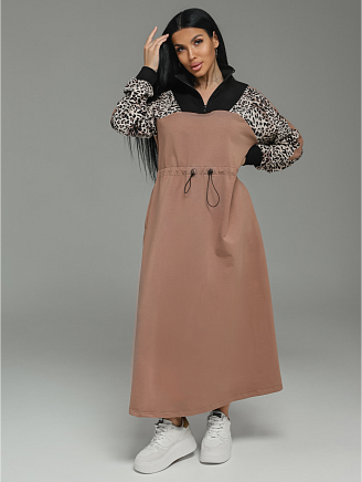 Женское платье Луиза / Кофе