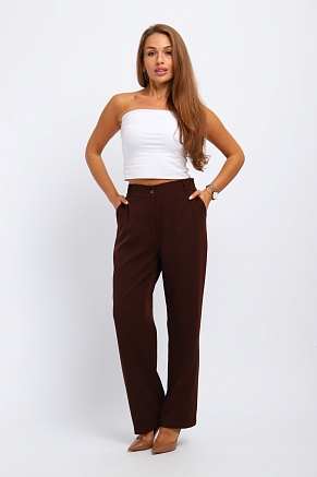 Женские брюки 31986 / коричневый