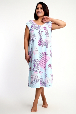 Женская сорочка 88131 / голубой