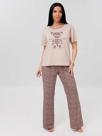 Женская пижама П-60(К) / Какао (медвежонок)