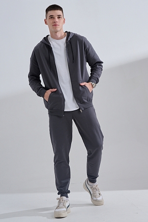 Костюм мужской на молнии 14477 / графит