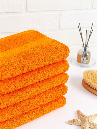 Полотенце махровое г/к Узбекистан 460 гр/м2 / 207-апельсиновый