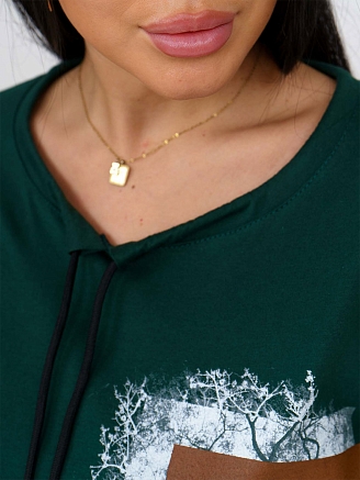 Женская туника мод.1714/1 / Зеленый