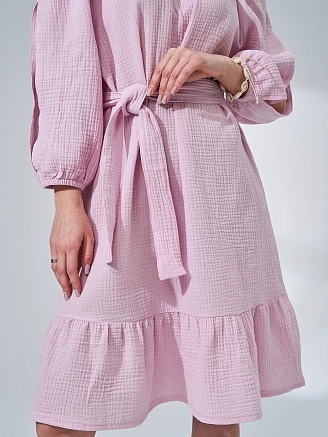 Женское платье "Романтика" 2474-Мус / Розовый