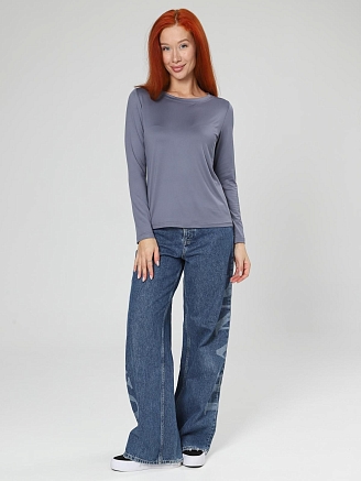 Женский лонгслив Энкар / серый