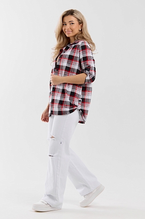 Женская рубашка 36988 / красный