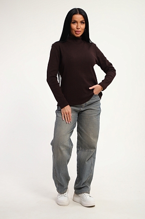 Женская водолазка 74721 / шоколадный