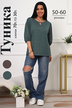 Женская туника 29541 / зеленый