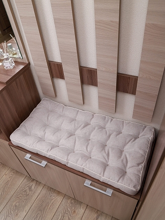 Подушка мебельная для прихожей арт. PPR / Бежевый