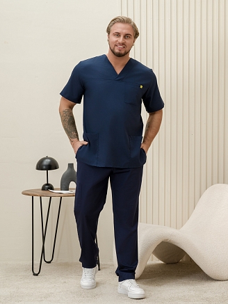Костюм медицинский мужской М-151-63 Вискоза/Стрейч